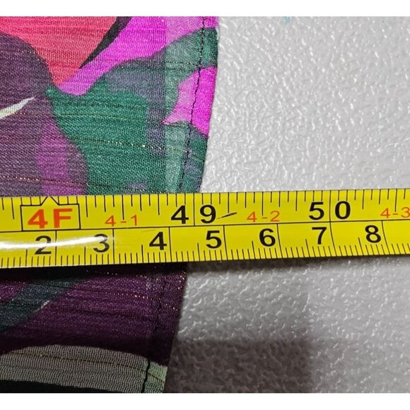 Misa Womens M Floral Ruffle Sleeve Gordana Midi Dress - Picture 14 of 16